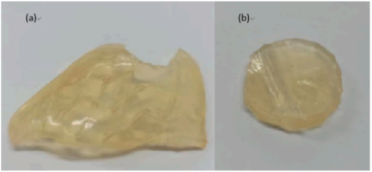 机械变色压敏隔膜表面微观结构及厚度剖面图